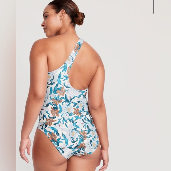 **New** One-Shoulder One-Piece Swimsuit Sz 3X - Picture 2 of 8